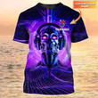 3D All Over Print Skeleton DJ Shirt, Unisex Custom DJ Tshirt, Men DJ Shirts