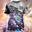 Custom 3D All Over Print Disc Jockey T Shirt, Bar Party Deezay Club Uniform, DJ Musician Shirts