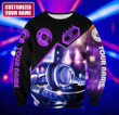Personalized 3D DJ Shirt, DJ Hoodie, All Over Printed Unisex DJ Clothing, DJ Gift For Him Her