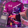 3D DJ Zip Up Hoodie, Custom DJ Clothing, Deezay Shirt Men Women, Gift For DJ