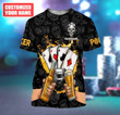 Personalized Poker Beer Tshirt, 3D Poker Drink Beer Hoodie On Skull Pattern, Cool Poker Shirt, Poker Gifts
