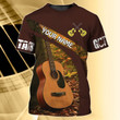 Personalized 3D Guitar Shirt For Men And Woman, Guitar Lover Shirt, Sublimation Guitar T Shirts