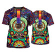 Amazing Hippie Painting 3D Tshirt, Hippie Shirts For Men And Women, Unisex Hippie Shirt, Hippie Classic Guitar Shirt