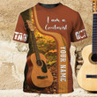 Personalized I Am A Guitarist 3D Over Print Shirt, Guitar Shirts