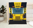 Customized School Bus Blanket for School Bus Driver, Gift for Him Fleece and Sherpa School Bus Blanket