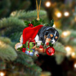 Cavalier King Charles Spaniel 2 Sleeping In Hat Christmas Ornament Two Sided