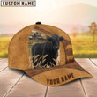 Dilypod Personalized Black Angus Cattle Hat for Farmer, Custom Name 3D Farmhouse Classic Cap