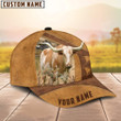 Dilypod Personalized Texas Longhorn Cattle Hat for Farmer, Custom Name 3D Farmhouse Classic Cap