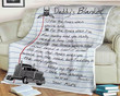To My Mom Truck Driver Blanket – Personalized Truck Blanket from Son, Gift for Mom