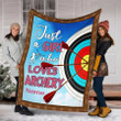 Personalized Archery Blanket Fleece and Sherpa Archery Blanket for Boy & Girl