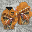 Customized Ayrshire Cattle 3D Farmhouse Hoodie, Gift for Farmer, Gift for Dad