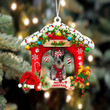 Australian Cattle Dog Christmas House Custom Shaped Two Sided Ornament
