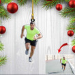 Custom Photo Runner Running Christmas Ornament for Athlete, Running Lovers