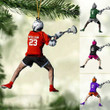 Personalized Lacrosse Players Christmas Ornament, Gift For Lacrosse Lovers, Gift for Man