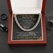 To My Man The Day I Met You Cuban Link Necklace, Birthday Gift for him