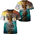 Way maker Christian Shirts for Men, Mens Jesus 3D Shirt, Inspirational Religious Faith Clothing
