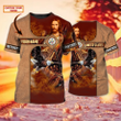 Christian Jesus 3D All Over Print, Jesus and Eagle - Personalized Name 3D Tshirt