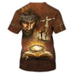 Jesus 3D Full Print Shirt- Christian gift, God 3D T-Shirt