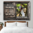 To my Wife Canvas, To my Soulmate Wall Art, Custom Photo Couple Wall Art for Husband and Wife Anniversary Gift
