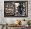 Gift for Wife, Custom Photo Couple Canvas, All of Love Wall Art for Soulmate Bedroom Canvas