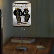 Personalized Black King and Queen We're A Team Table Lamp for African American Couple