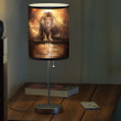 The Lion Of Judah, Jesus and Lion Cross Table Lamp for Bedroom, Christian Livingroom Decor