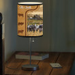 Personalized Brahman Cattle In Field Farmhouse Table Lamp for Bedroom, Gift for Farmer Livingroom Lamp