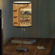 Personalized Jersey Cattle In Field Farmhouse Table Lamp for Bedroom, Farmhouse Lamp for Dad