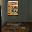 Personalized Holstein Cattle In Field Farmhouse Table Lamp for Bedroom, Farmhouse Living Room Lamp for Dad