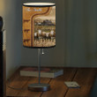 Personalized Fleckvieh In Field Farmhouse Table Lamp for Livingroom, Farmhouse Bedroom Lamp for Dad