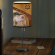 Dilypod Customized Pig Brownie Leather Background Farmhouse Table Lamp for Bedroom, Living Room Farmer Lamp