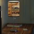 Personalized Red Angus Cattle In Field Farmhouse Table Lamp for Living Room, Bedroom Lamp for Farmer