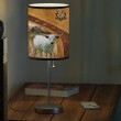 Personalized British White Park Farmhouse Table Lamp for Bedroom, Living Room Lamp for Farmer