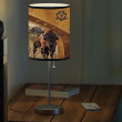 Personalized Bison Farmhouse Table Lamp for Bedroom, Living Room Lamp for Farmer Dad