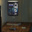 Personalized Police Thin Blue Table Lamp for Police Man, Police Bedroom & Living Lamp