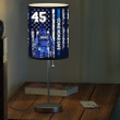 Personalized Police Thin Blue Table Lamp for Police Man, Police Bedroom & Living Lamp