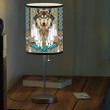 Customized Native American Table Lamp for Bedroom, Wolf Native Lamp for Living Room
