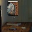 Customized Native American Table Lamp for Bedroom, Wolf Native Lamp for Living Room