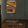 Personalized Goat Brownie in Field Farmhouse Table Lamp for Bedroom, Living Room Farmer Lamp