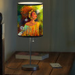 Black Girl Art Table Lamp for African American, Black Woman Bedroom Lamp
