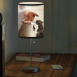 Jesus and Angel Boston Terrier Take my hand Memorial Table Lamp for Dog Mom