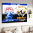 Personalized Bowling Team Wall Art for Bowling Players, Bowling Gift for Him and Her Canvas