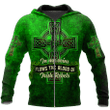 3D All Over Print Saint Patrick's Day Shirt, In My Veins Flows The Blood Of Irish Rebels, St. Patrick's Day Shirt