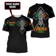 Irish Pride Cross Celtic Saint Patrick's Day Personalized Name 3D Printed Unisex Shirts