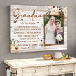Grandma Picture Canvas, Wedding Gift For Grandma From Bride, Personalized Gift For Grandma