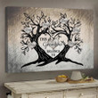 Personalized This Grandma belong to Grandkids Heart Tree Landscape Canvas for Mother