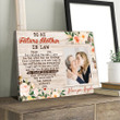 Personalized Future Mother in law Wall Art, Thank You For Raising The Man I Love Mother in Law Canvas Prints