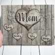 Personalized This Mom belong to Kid names Meaningful Canvas for Mother