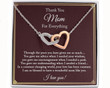 Thank You Mom For Every Thing Necklace, Mom Birthday Gift From Daughter and Son, Mom Necklace, Anniversary Gifts, Mother's Day Gifts