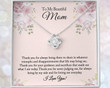To My Beautiful Mom Necklace, Mom Necklace, Mom Birthday Gift from Daughter, Mom Gift From Son, Mother's Day Gift